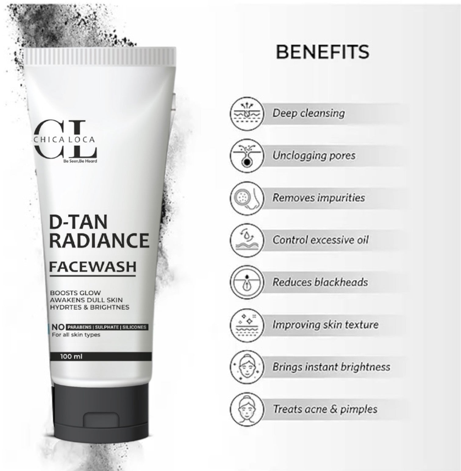 D Tan Radiance facewash daily use skincare-chica loca