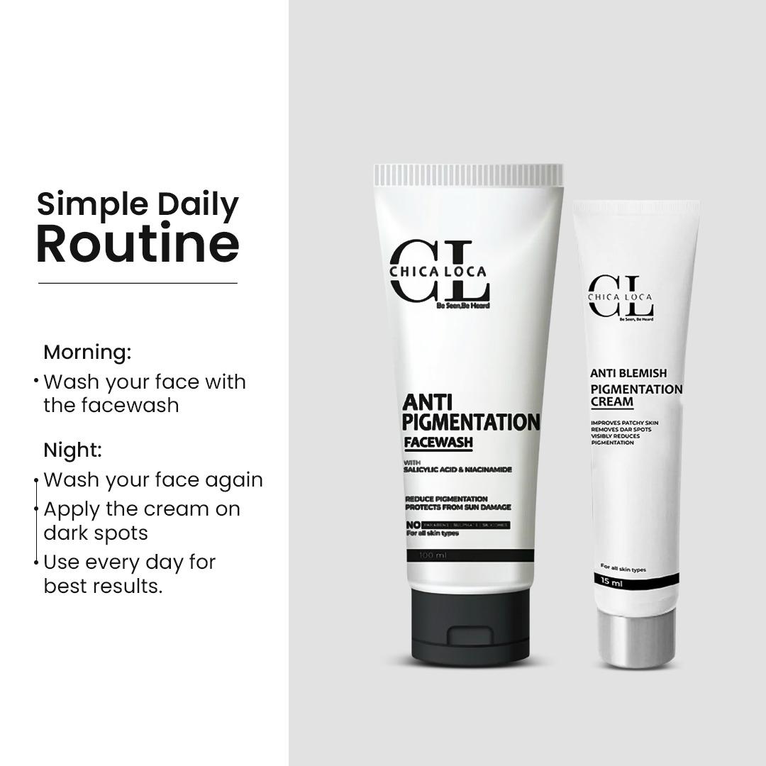 Anti pigmentation facewash skincare for daily routine
