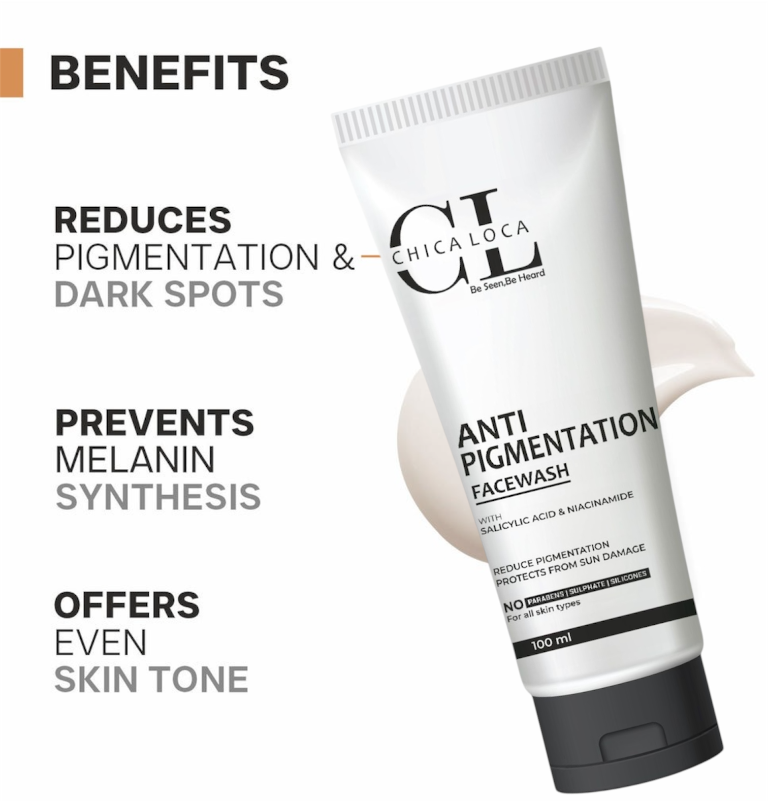 Anti Pigmentation Facewash by chica loca
