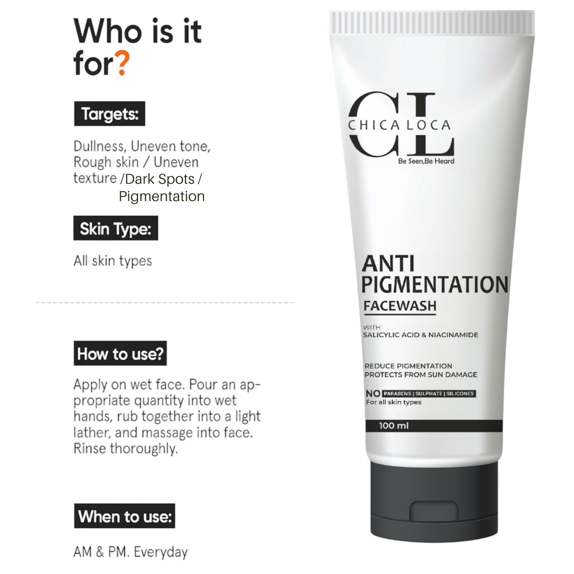 Anti blemish pigmentation 