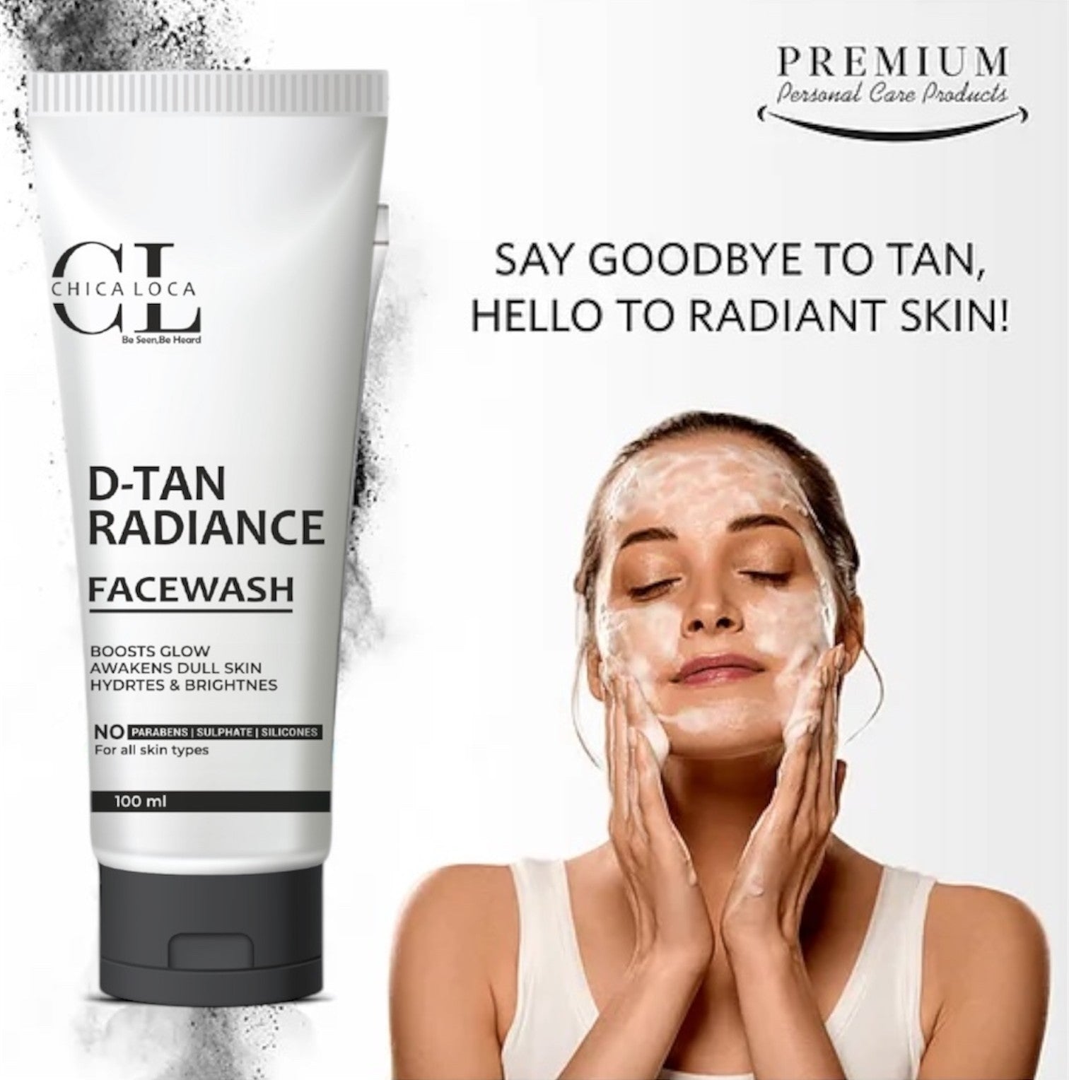 D Tan Radiance facewash daily use for skincare product by chica-loca