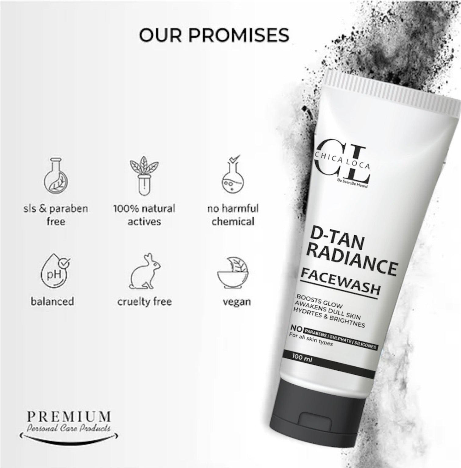 D Tan Radiance facewash boost glow by  chica-loca
