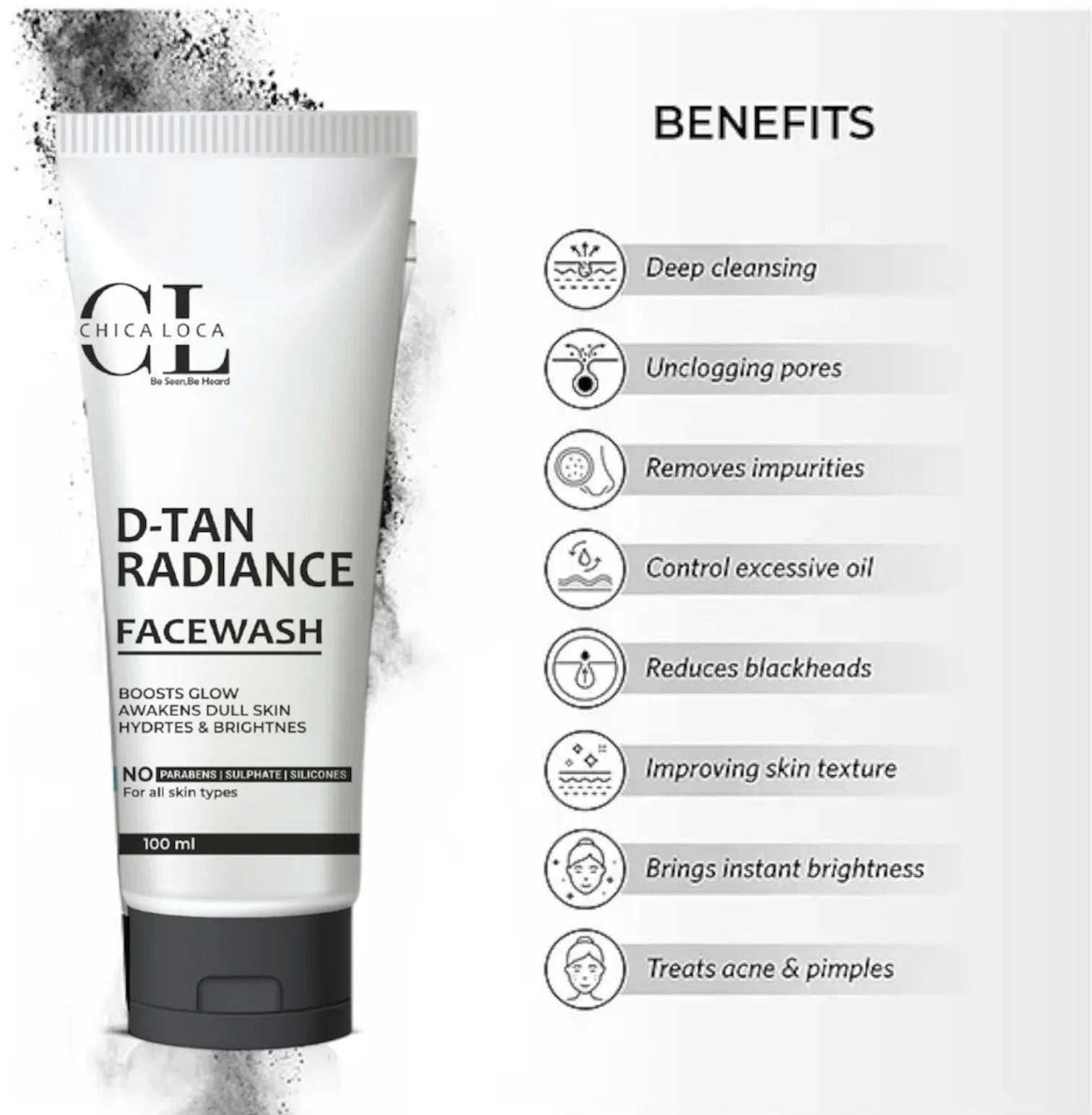 D-Tan Radiance Facewash – 100 * 2 =200ml - CHICA LOCA