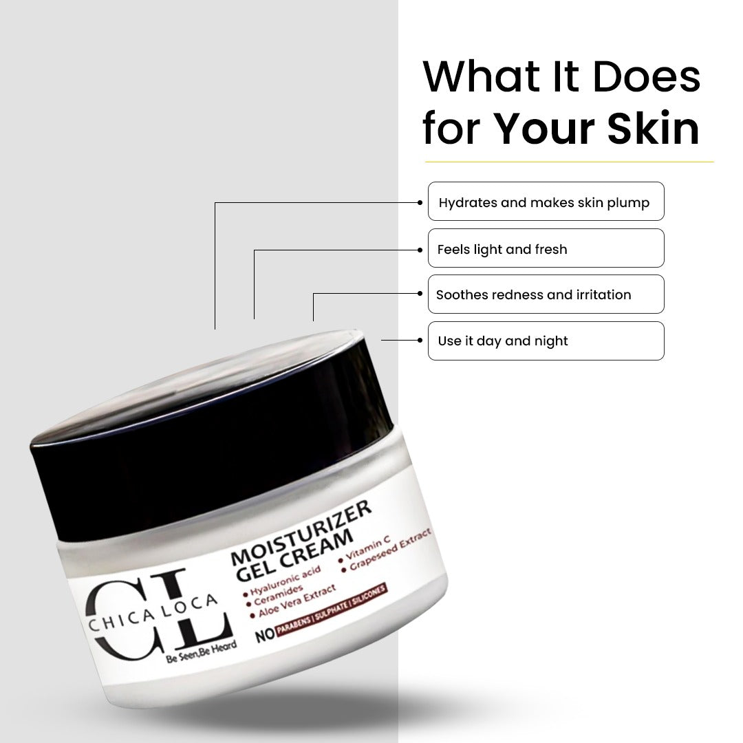 Moisturizer Gel Cream – For All Skin Types (50ml)-CHICALOCA