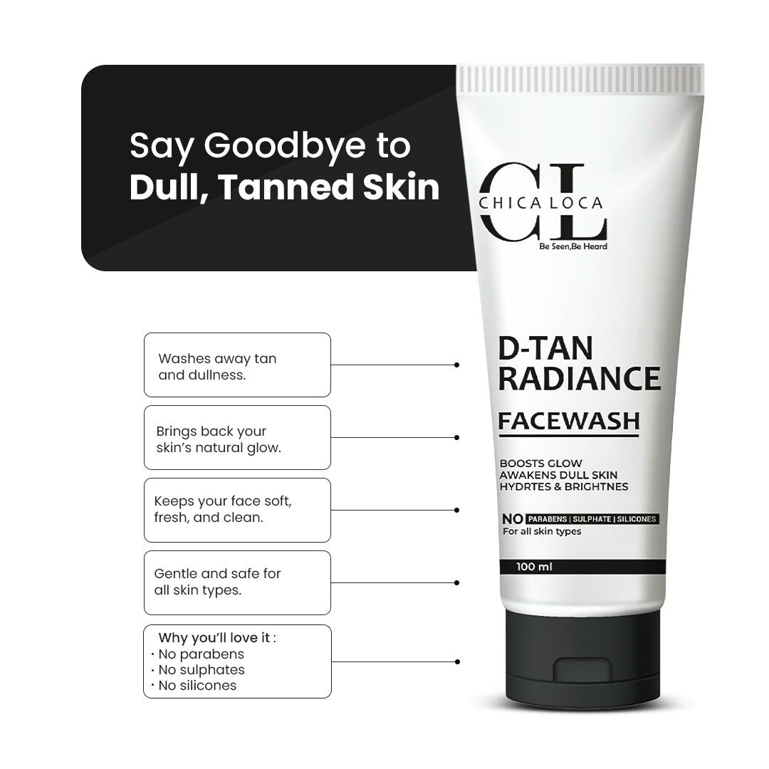 Vitamin C 10% Face Serum + Free D-Tan Radiance Facewash by chica-loca