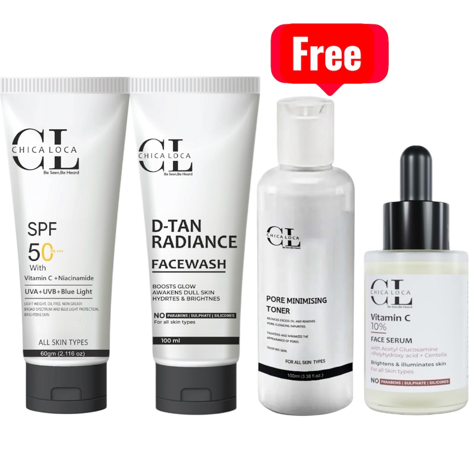 Daily Radiance - Glow Skincare Kit-CHICA LOCA