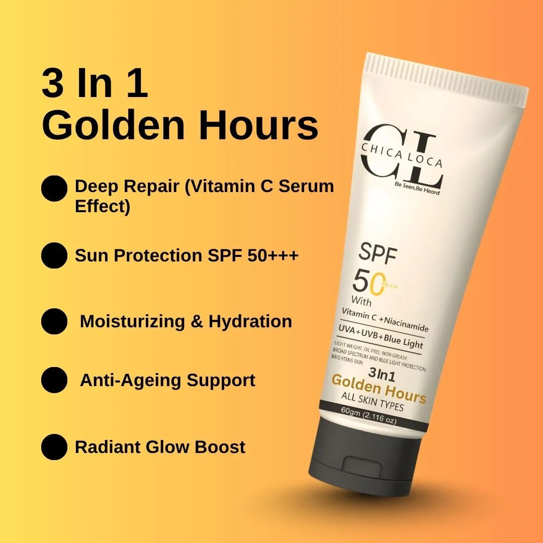 vitamin c serum deep repair ,sun protection spf 50+++ ,moisturizing & hydration