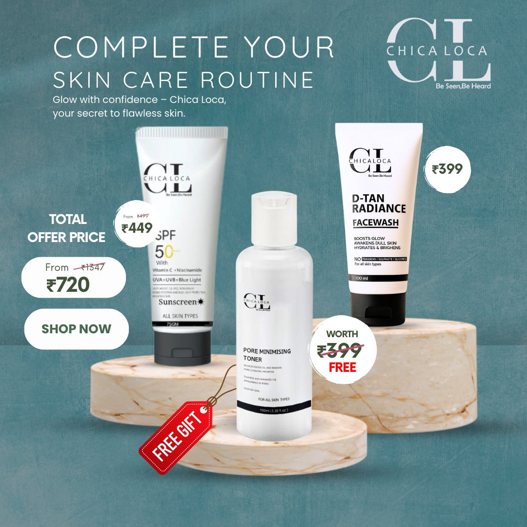 complete skincare bright glow and remove dull skin and sun tan by chicaloca