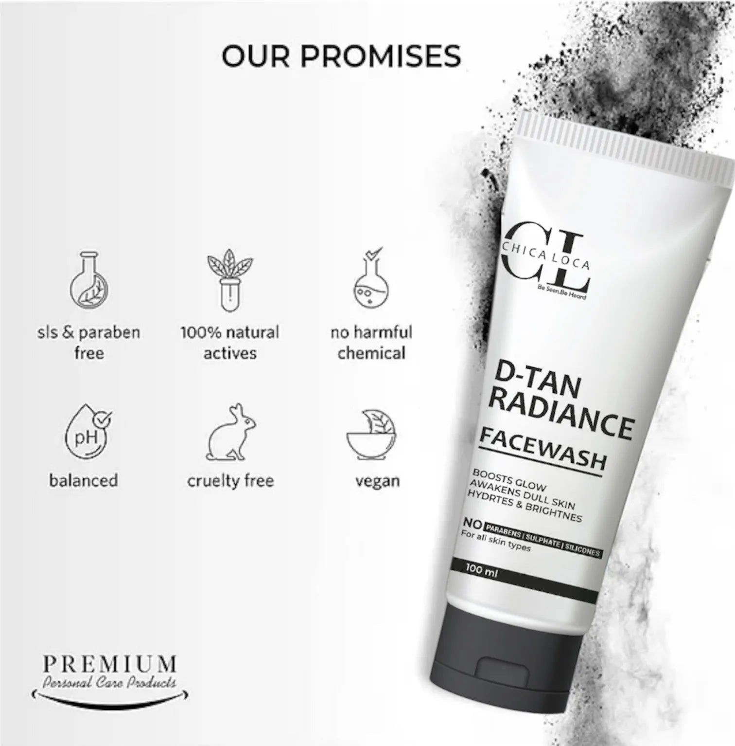 D-Tan Radiance Facewash – 100ml- CHICA LOCA